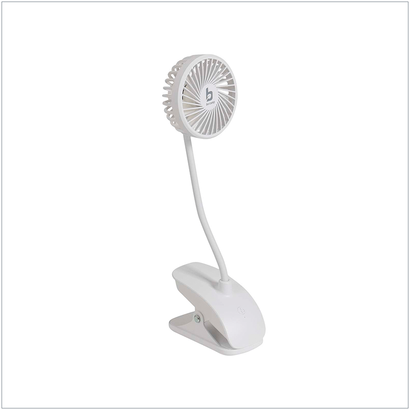 Bo-Camp - Tafelventilator met klem - Flex - Oplaadbaar